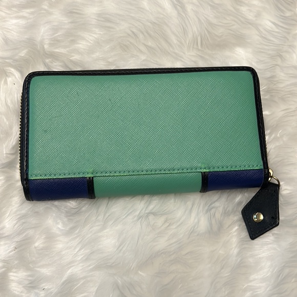 Vivienne Westwood London Colorblock Leather Zip Wallet EUC! main image 3